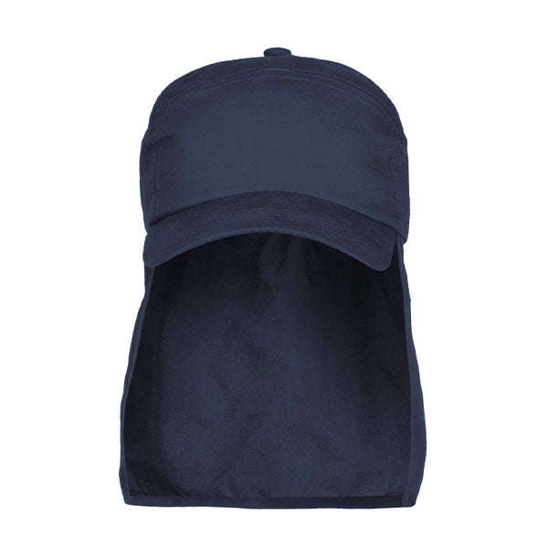 Kids Fisherman Back Flap Cap - Navy