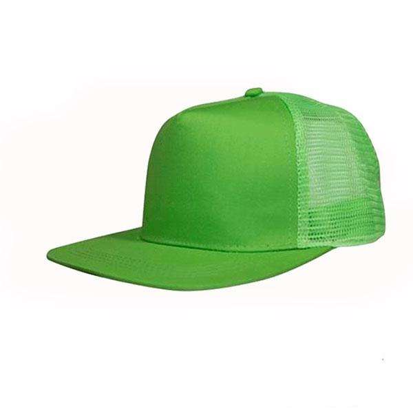 Retail 5 Panel Flat Peak Trucker Cap