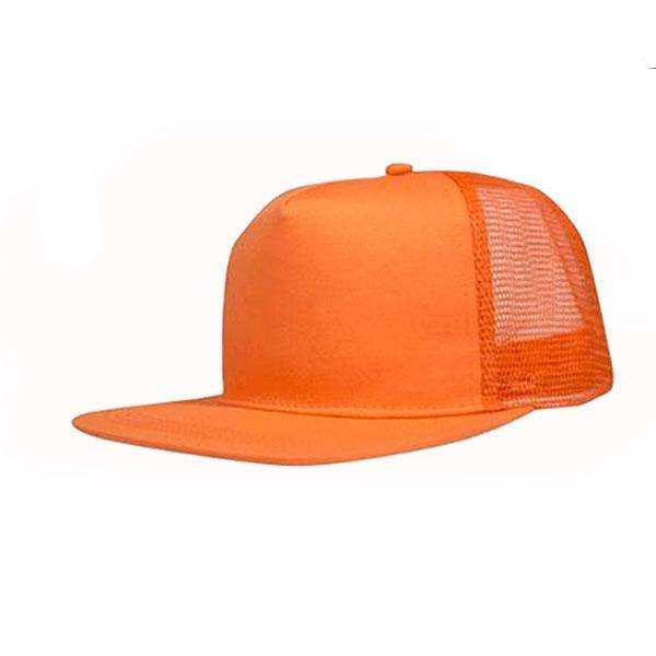 Retail 5 Panel Flat Peak Trucker Cap
