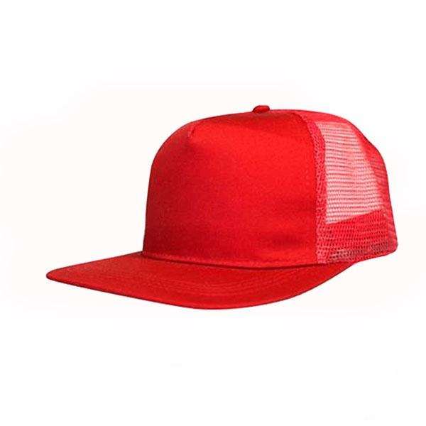 Retail 5 Panel Flat Peak Trucker Cap