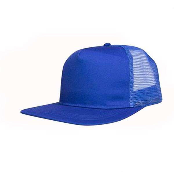 Retail 5 Panel Flat Peak Trucker Cap