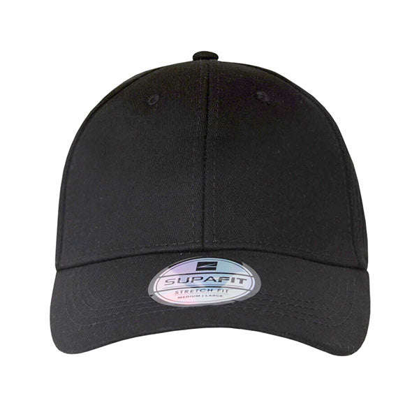Supa Fit Fitted Cap - Black / M | L
