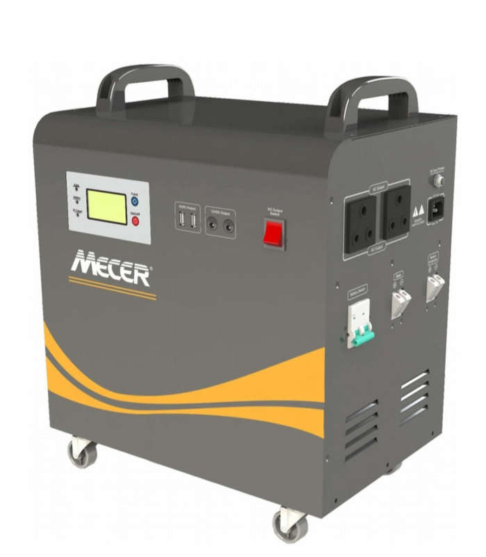 Mecer 1Kw 12V 1x100A Battery Pure Sine Wave Inverter Includes 360W Solar Charge Controller