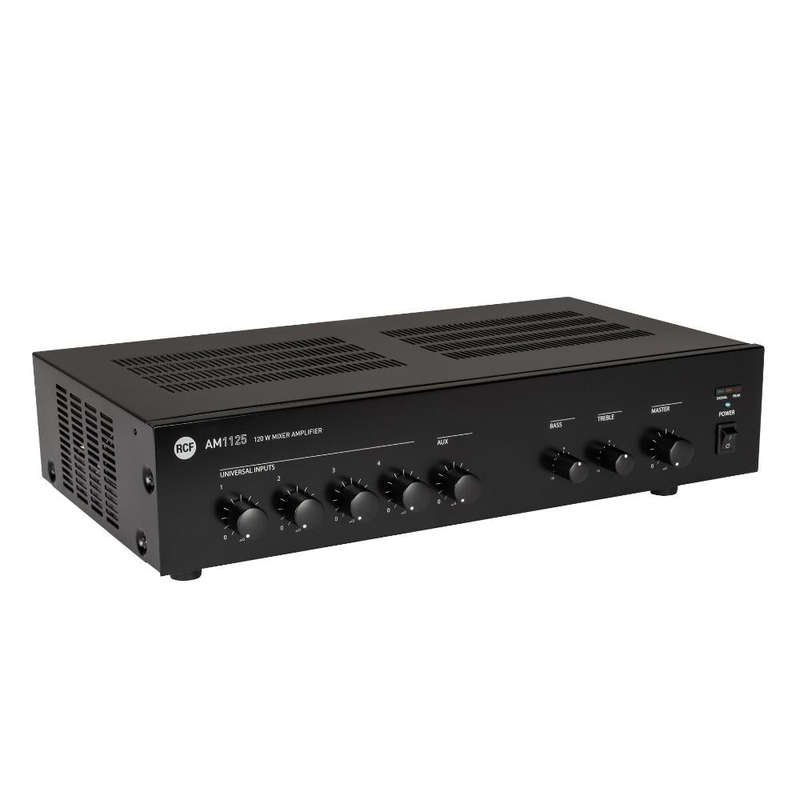 RCF AM 1125 120W Mixer Amplifier - Black