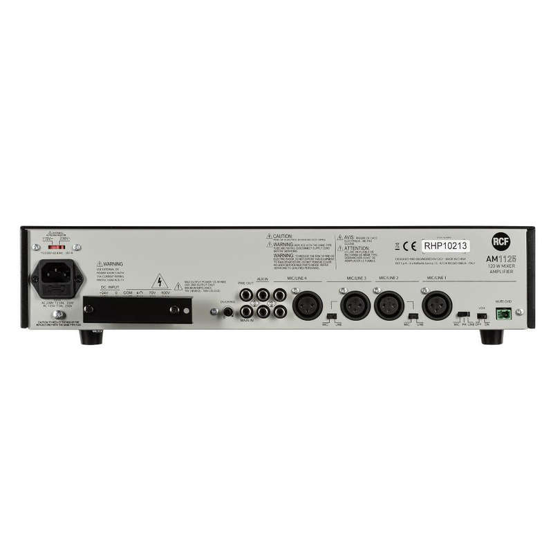 RCF AM 1125 120W Mixer Amplifier - Black