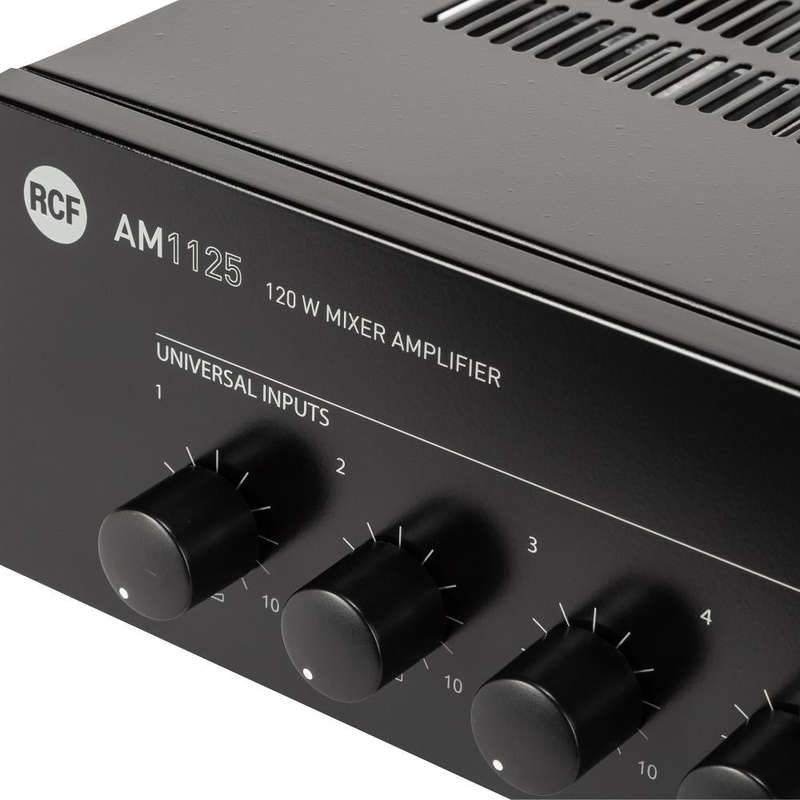 RCF AM 1125 120W Mixer Amplifier - Black