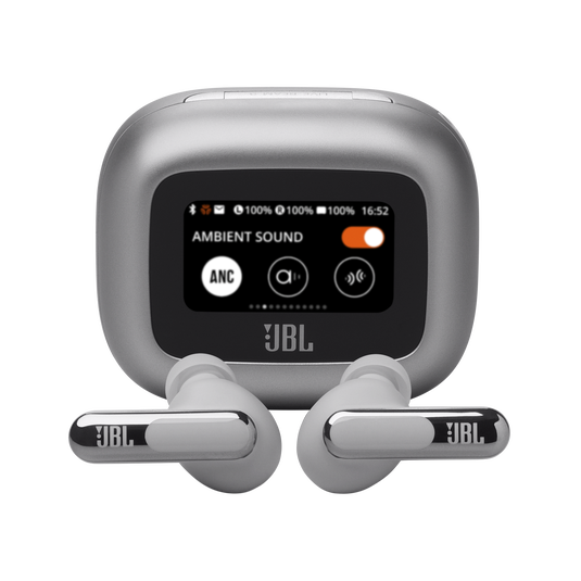 JBL Live Beam 3 True Wireless Noise-Canceling Earbuds with Stick-Closed Design and Smart Charging...