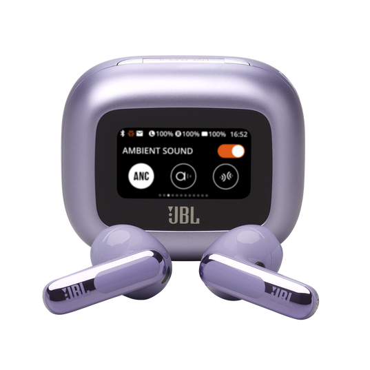 JBL Live Flex 3 True wireless noise-cancelling earbuds with open-stick design and Smart Charging ...
