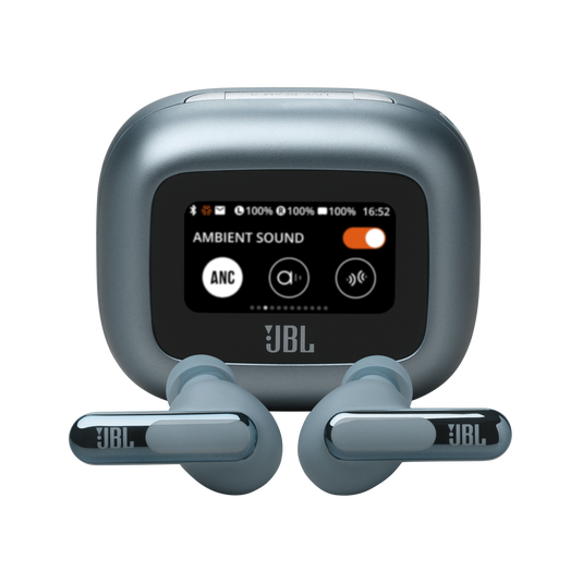 JBL Live Beam 3 True Wireless Noise-Canceling Earbuds with Stick-Closed Design and Smart Charging...