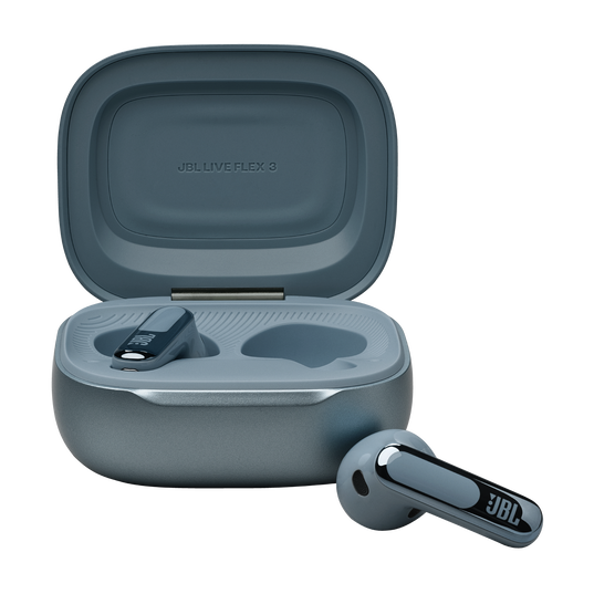 JBL Live Flex 3 True wireless noise-cancelling earbuds with open-stick design and Smart Charging ...