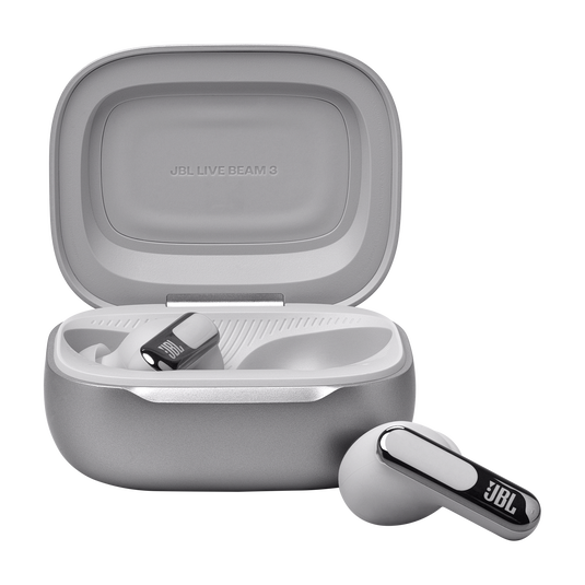 JBL Live Beam 3 True Wireless Noise-Canceling Earbuds with Stick-Closed Design and Smart Charging...