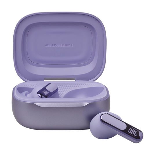 JBL Live Beam 3 True Wireless Noise-Canceling Earbuds with Stick-Closed Design and Smart Charging...