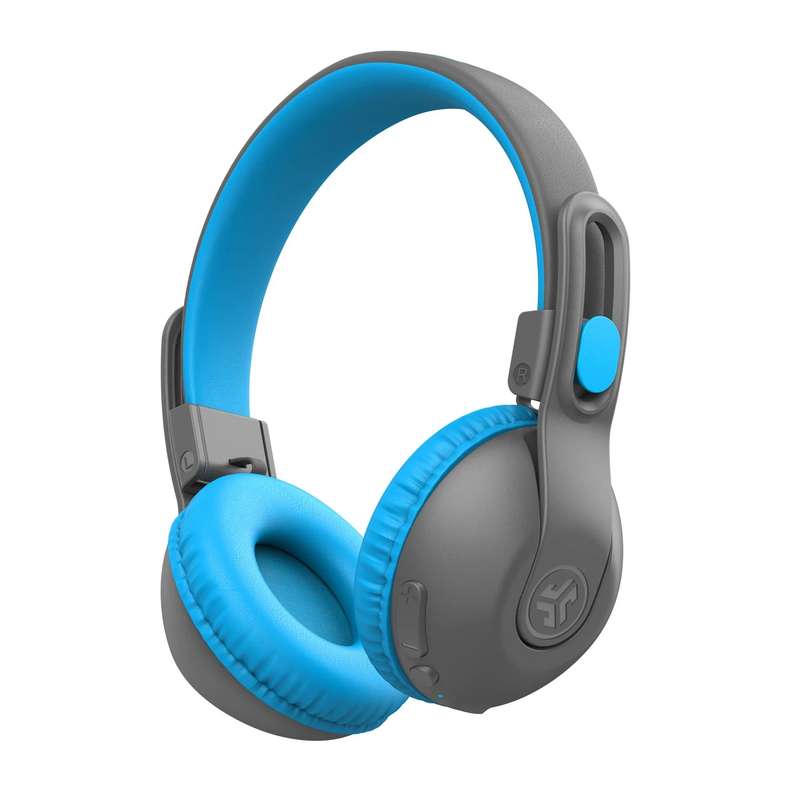 JLAB JBuddies Studio 2 - 2 in 1 WIRELESS + WIRED KIDS HEADPHONES - Grey & Blue