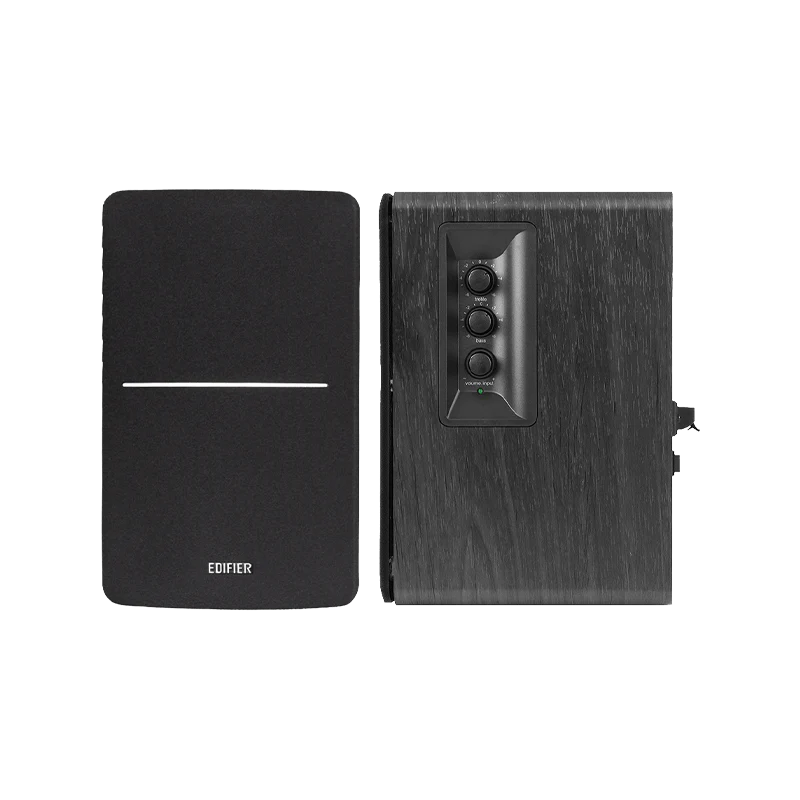 Edifier R1280D Bs Active Bluetooth Bookshelf Speakers - Pair (Black) + Edifier T5 8" 70W Subwoofe...