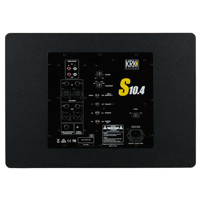 KRK Systems S10.4 Powered Studio Subwoofer - Each - Black