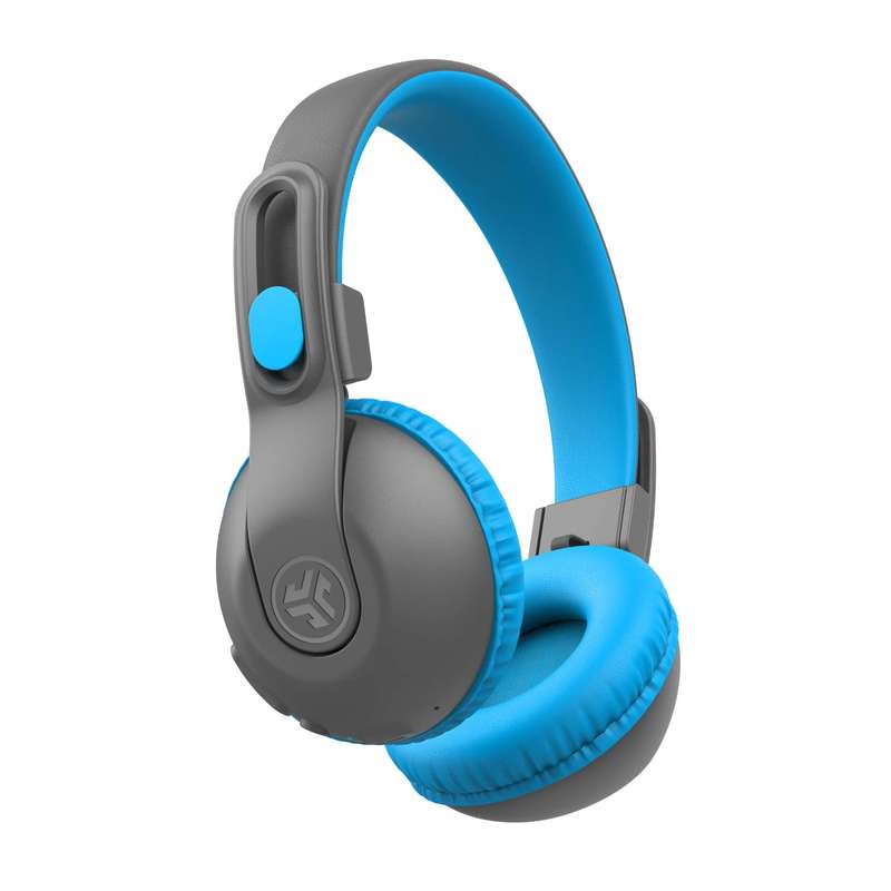 JLAB JBuddies Studio 2 - 2 in 1 WIRELESS + WIRED KIDS HEADPHONES - Grey & Blue
