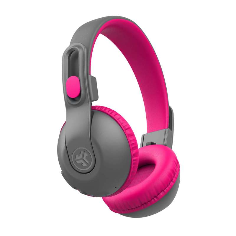 JLAB JBuddies Studio 2 - 2 in 1 WIRELESS + WIRED KIDS HEADPHONES - Grey & Pink