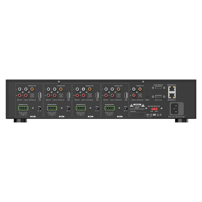 Arylic HA400 4 Zone Amplifier with AirPlay 2 and Network - Black