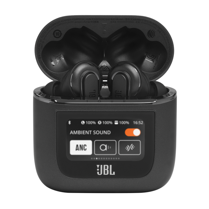 JBL Tour Pro 2 True Wireless Noise Cancelling Earbuds - Black