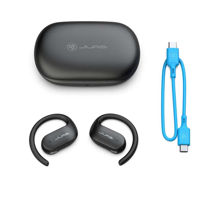 JLAB Jbuds Open Sport 2 Wireless Earbuds - Black