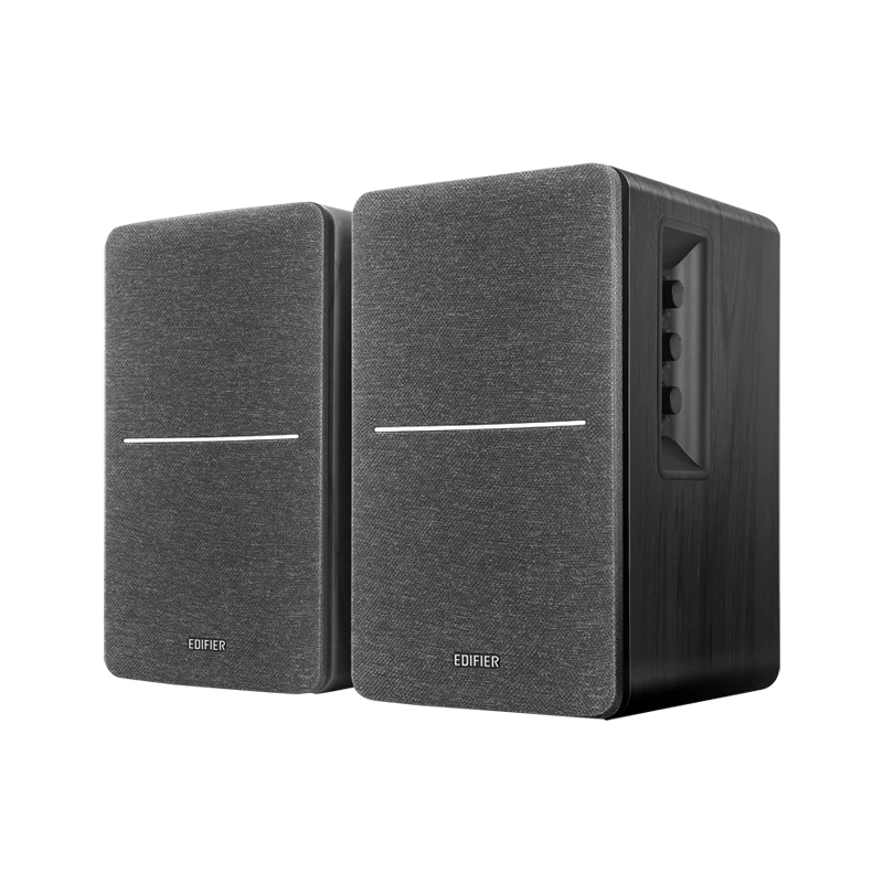 Edifier R1280D Bs Active Bluetooth Bookshelf Speakers - Pair (Black) + Edifier T5 8" 70W Subwoofe...