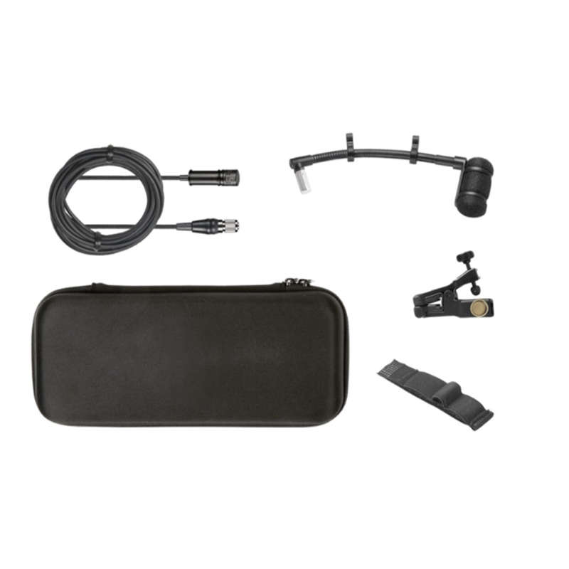 Audio-Technica ATM350UCH Cardioid Condenser Clip-On Instrument Microphone - Black