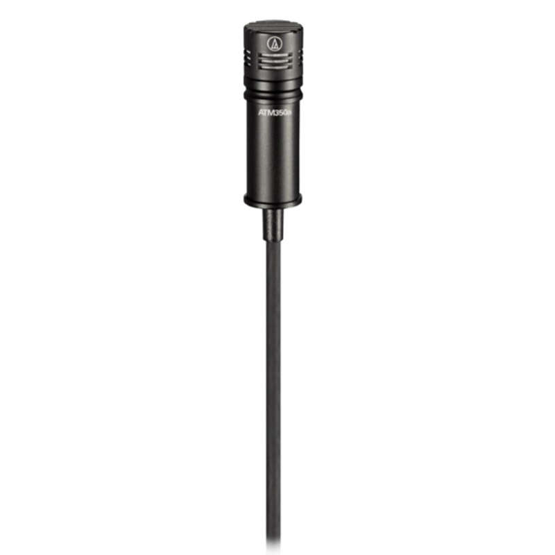 Audio-Technica ATM350UCH Cardioid Condenser Clip-On Instrument Microphone - Black