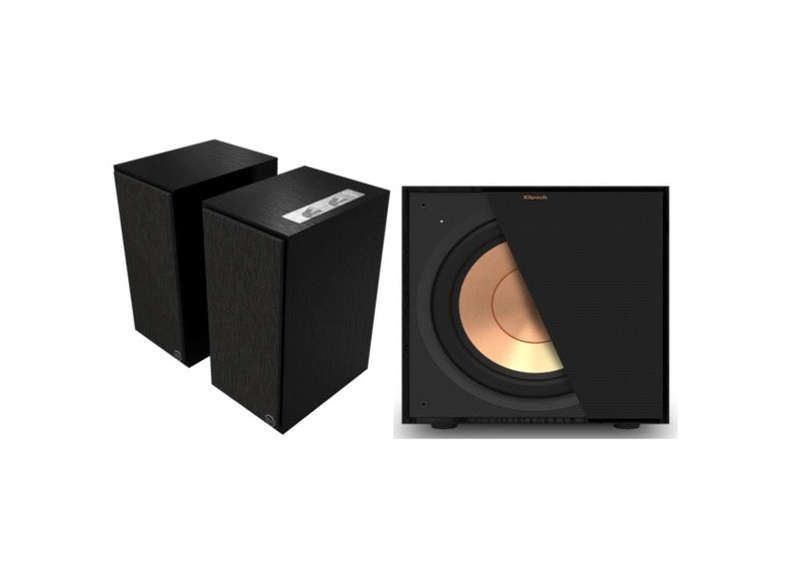 Klipsch The Sevens 6.5" Powered Speakers - Black (Pair) + Klipsch R-101SW Subwoofer - Black (Each)