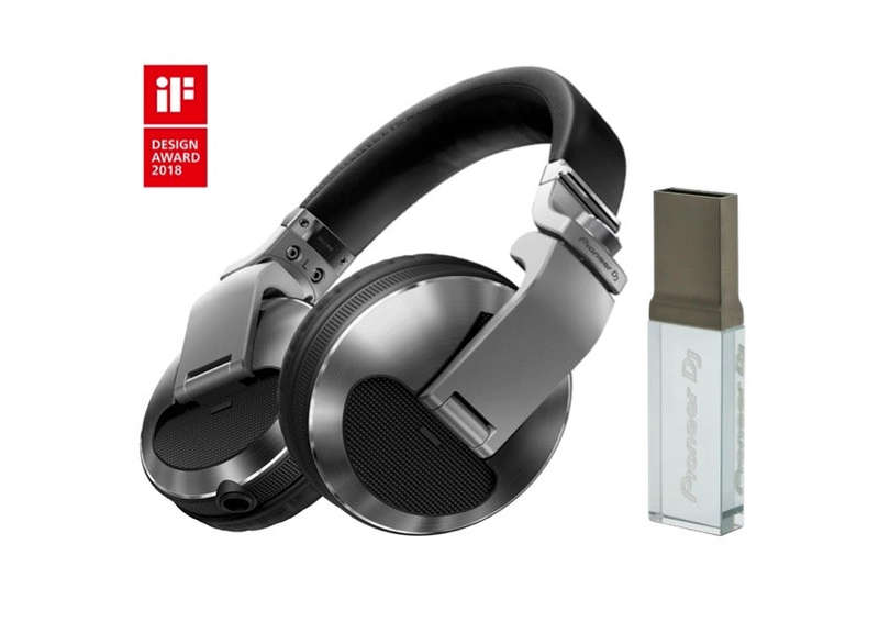 Pioneer DJ HDJ-X10-S Over-Ear DJ Headphone - Silver