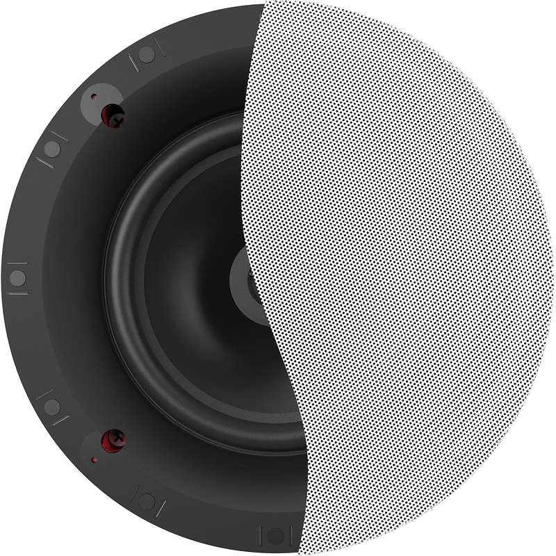 Klipsch Custom CS-18C Custom In-Ceiling Speaker - Pair - Black with White Grille