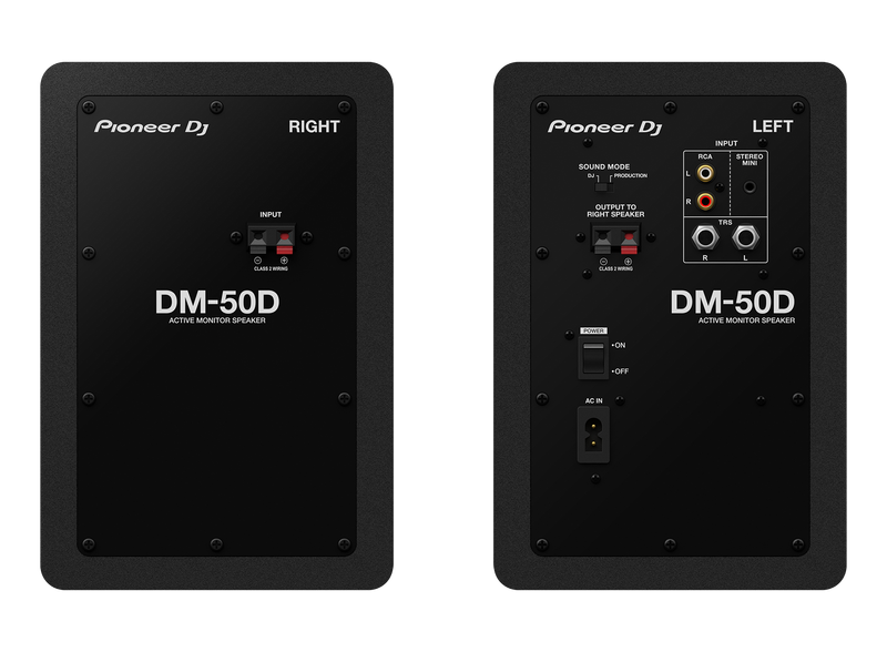 Pioneer DJ DM-50D 5 desktop monitor system - Pair (Black)