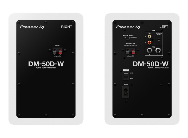 Pioneer DJ DM-50D 5 desktop monitor system - Pair (White)