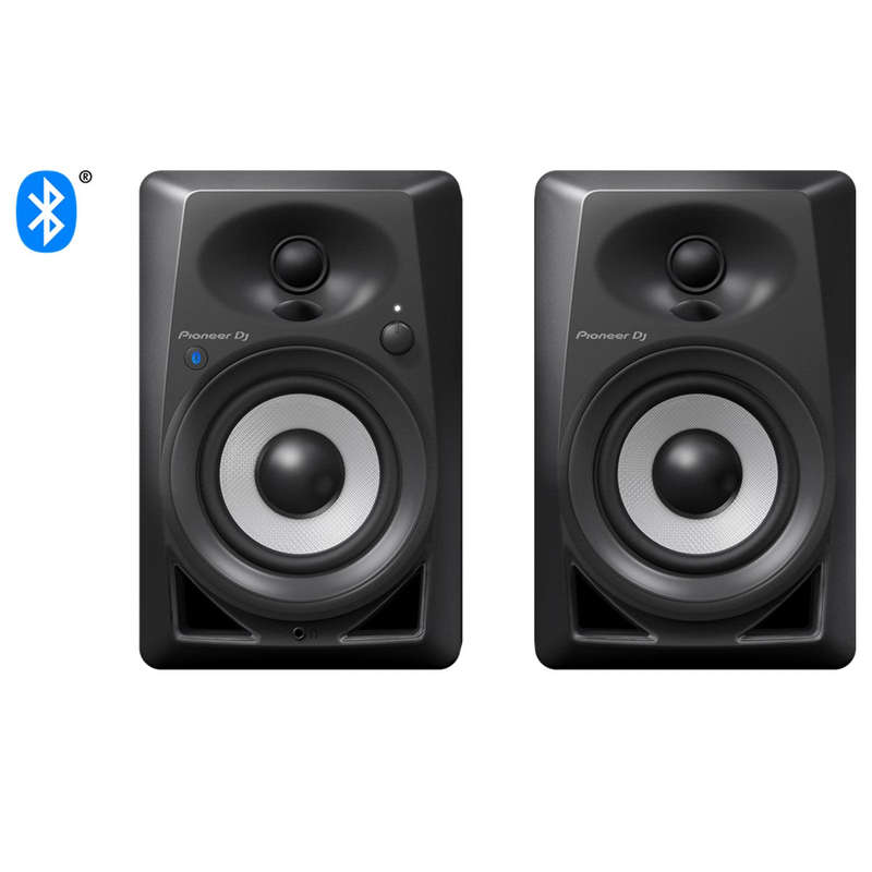 Pioneer DJ DM-40D-BT 4 desktop monitor system with Bluetooth® functionality - Pair (Black)