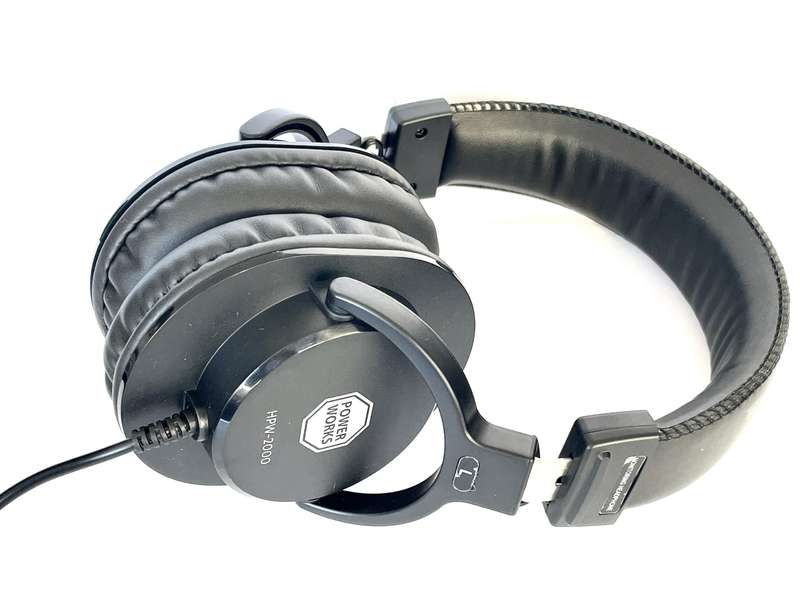 Power Works HPW-2000 Headphone - Each - Black