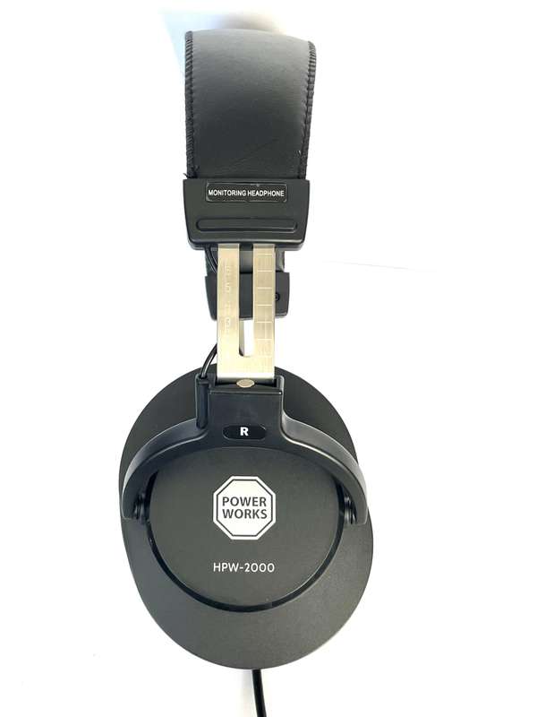Power Works HPW-3000 Headphones - Each - Black