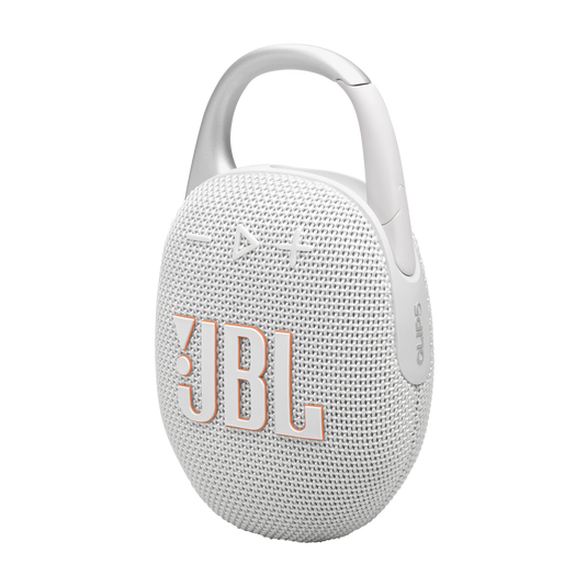JBL Clip 5 Ultra-Portable and Waterproof Bluetooth Speaker - White