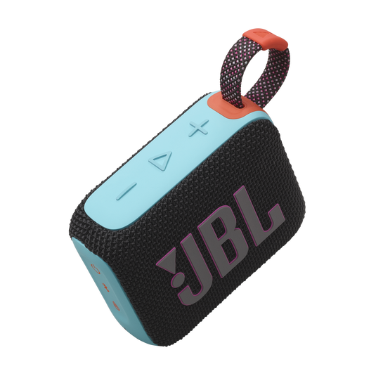 JBL GO 4 Ultra-Portable Bluetooth Speaker - Black and Orange