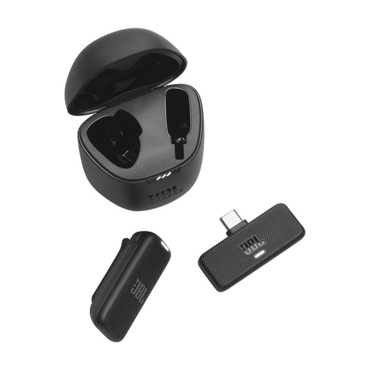 JBL Quantum Stream Wireless USB-C Wearable Wireless Streaming Microphone for USB-C Connection - B...