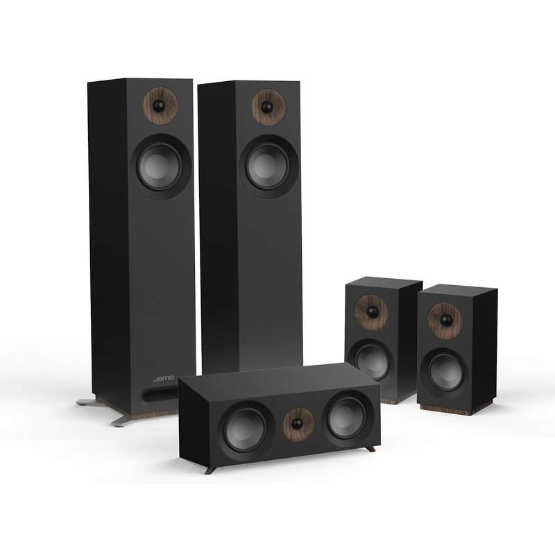 Jamo S805 HCS 5.0 Speaker Package + Pioneer VSX-534 4K 5.2 Channel AV Receiver (Black)