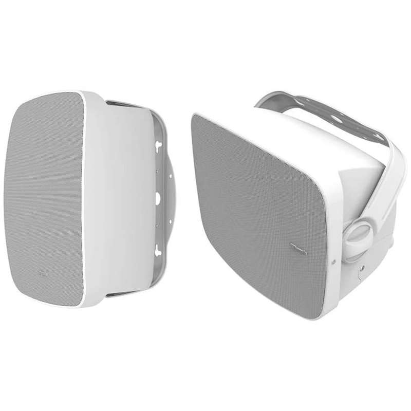 Klipsch RSM-650 Indoor / Outdoor Residential Surface Mount Speakers - Pair (White) + SONOS Amp St...