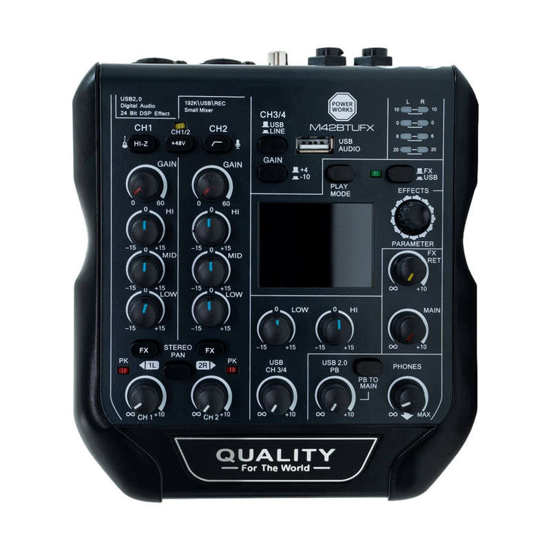 PowerWorks M42BT-UFX Bluetooth Audio Mixer