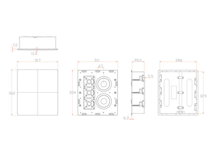 M&K Sound IW150 In-Wall THX Speaker - Black