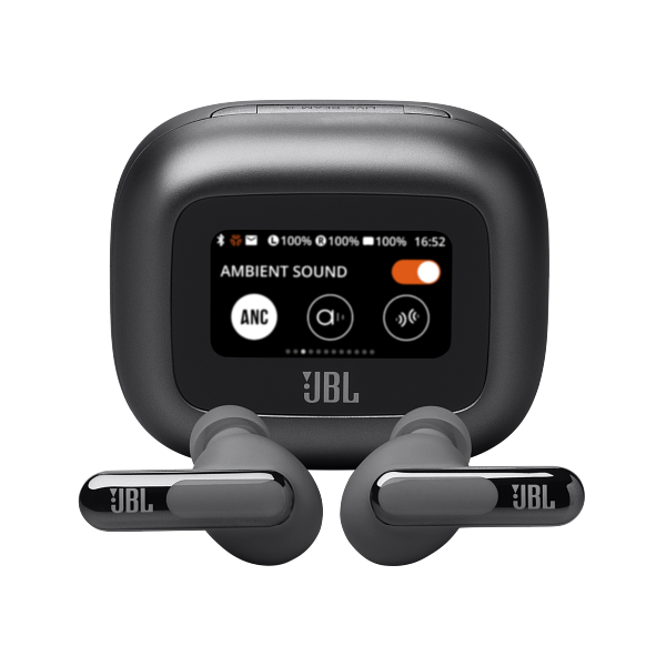 JBL Live Beam 3 True Wireless Noise-Canceling Earbuds with Stick-Closed Design and Smart Charging...
