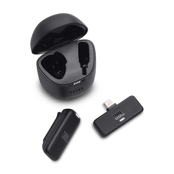 JBL Quantum Stream Wireless Lightning Wearable Wireless Streaming Microphone for IOS Connection -...