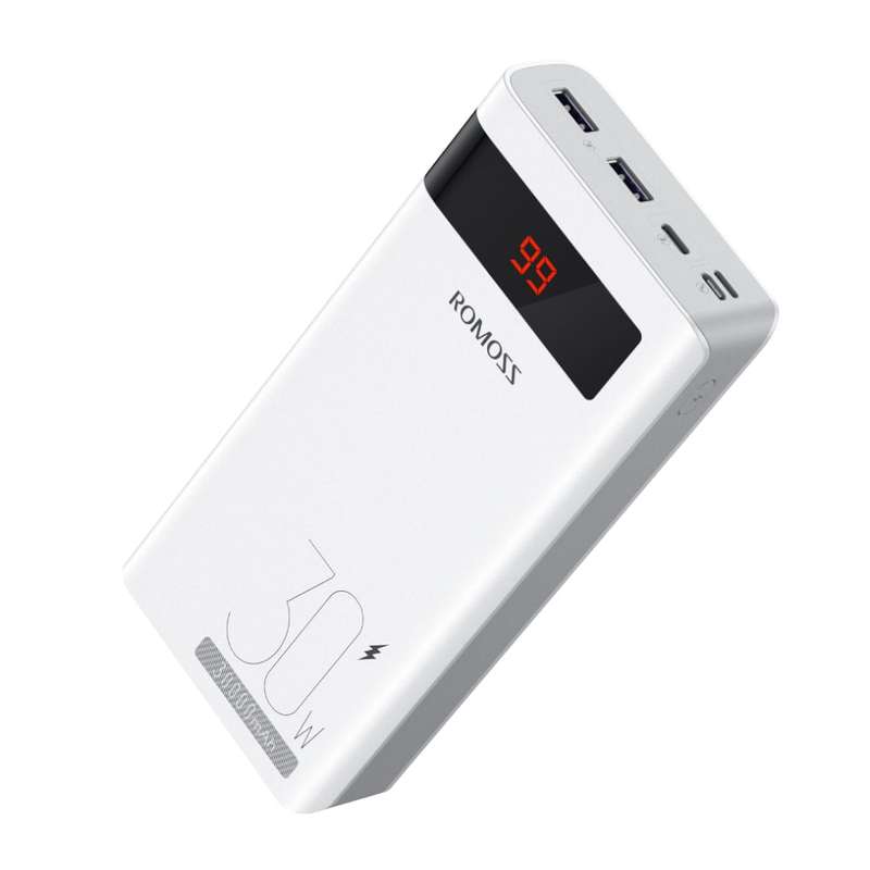 Romoss Sense 8PS Pro 30000mAh 30W Fast Charge Power Bank  White
