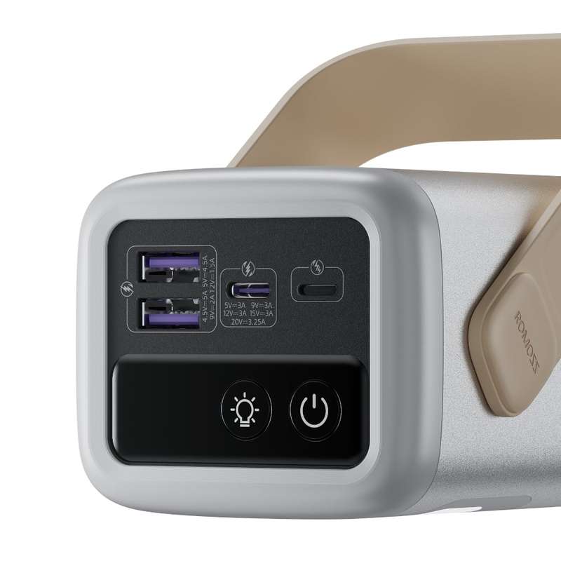 Romoss PMT40 EZCarry Pro 40000mAh 65W Fast Charge Power Bank  Silver