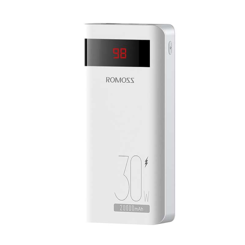 Romoss Sense 6PS Pro 20000mAh 30W Fast Charge Power Bank  White