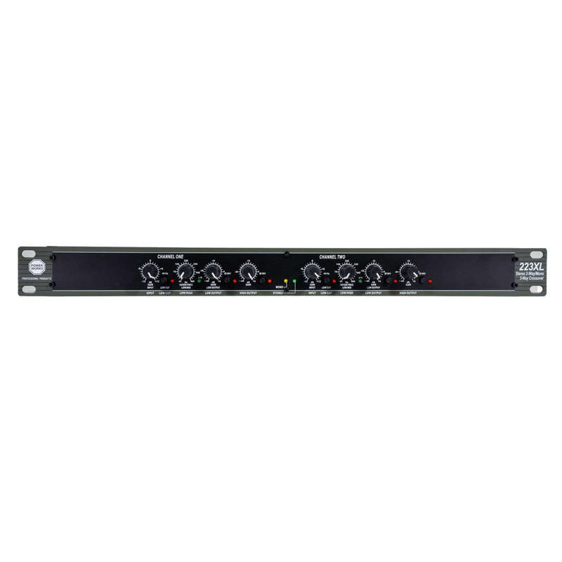 Power Works PW-CX223 2-Way Active Crossover - Each - Black