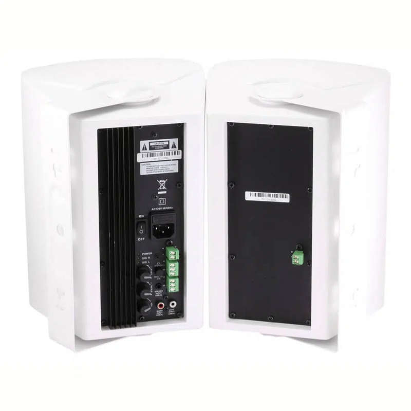 Power Works PW-SET6WH Wall Mount Speaker - Pair - White