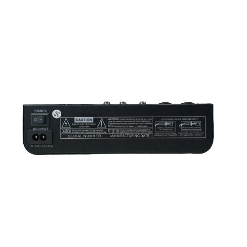 Power Works R602-BT USB 4-Channel Analogue Mixer - Each - Black